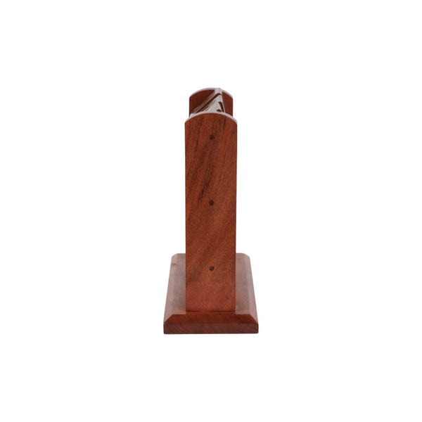 Juego decorativo de tres en raya (Tic-Tac-Toe) de madera con detalles dorados