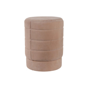 Ottoman / banco tapizado Felix en gamuza color taupe