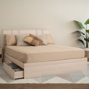 Cama Queen Harrington con almacenamiento