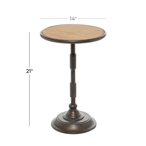 Mesa auxiliar de metal