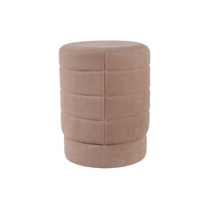 Ottoman / banco tapizado Felix en gamuza color taupe