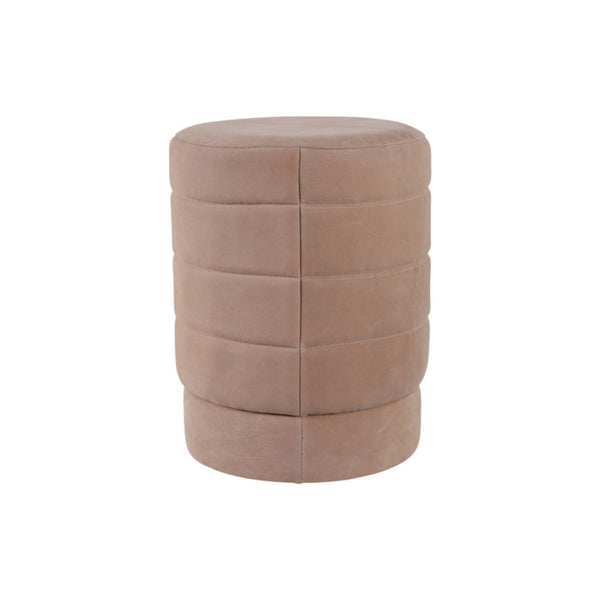 Ottoman / banco tapizado Felix en gamuza color taupe