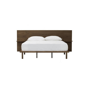 Cama Queen Plato con mesas de noche integradas Cocoa