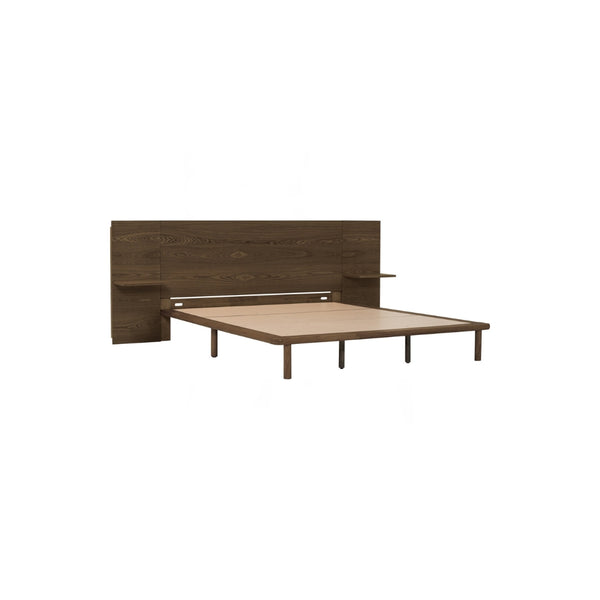 Cama Queen Plato con mesas de noche integradas Cocoa