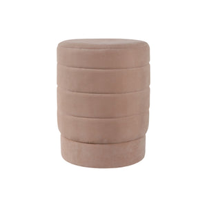 Ottoman / banco tapizado Felix en gamuza color taupe