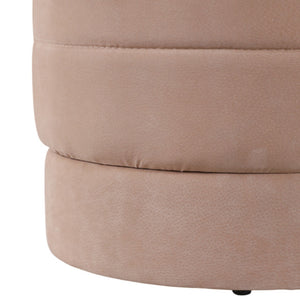 Ottoman / banco tapizado Felix en gamuza color taupe