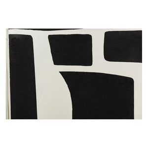 Cuadro de pared Merton pintada a mano con marco acrílico (40″ × 40″)
