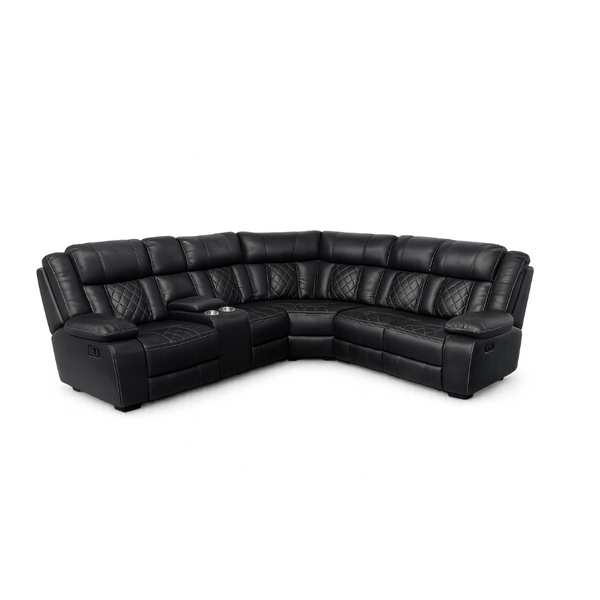 Sofá Seccional Modular Reclinable Esquinero Ebony