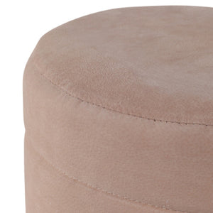 Ottoman / banco tapizado Felix en gamuza color taupe