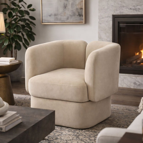 Silla de Acento Shelter Back Brown Canel