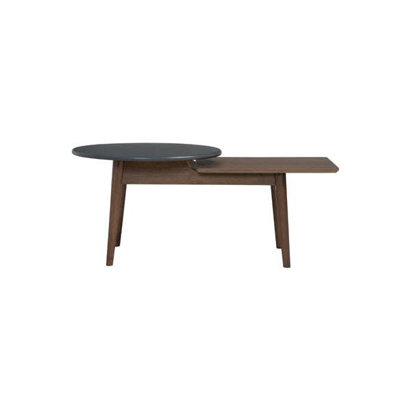 Mesa de centro Alora en roble malayo y acabado graphite grey