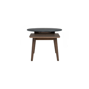 Mesa de centro Alora en roble malayo y acabado graphite grey