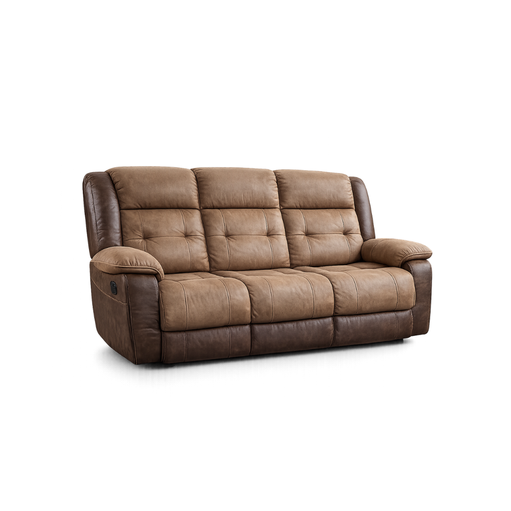 Sofá Reclinable Dual Color Marrón