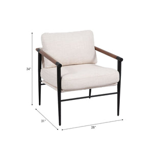 Silla de Acento Tapizada Moderna