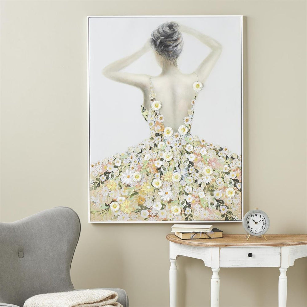 Espejo decorativo de pared con marco de fibra natural estilo boho