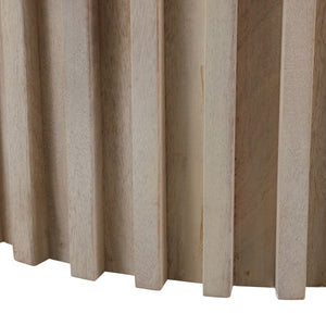 Mesa de centro Grenoble de madera y travertino