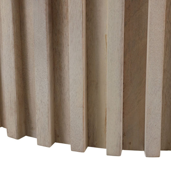 Mesa de centro Grenoble de madera y travertino