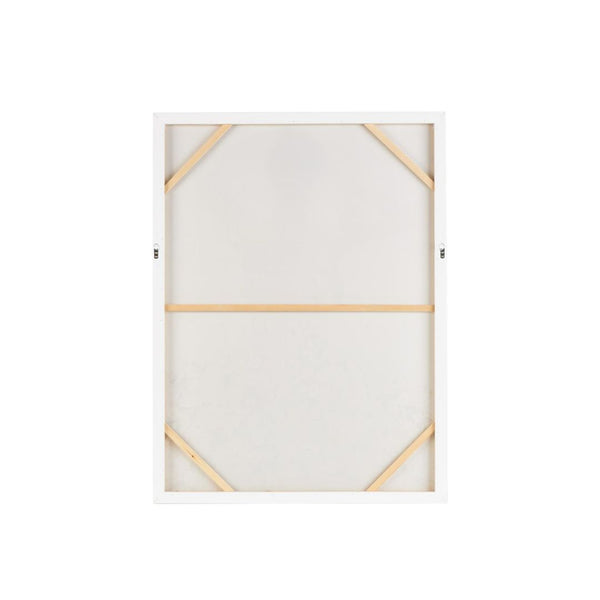 Espejo decorativo de pared con marco de fibra natural estilo boho