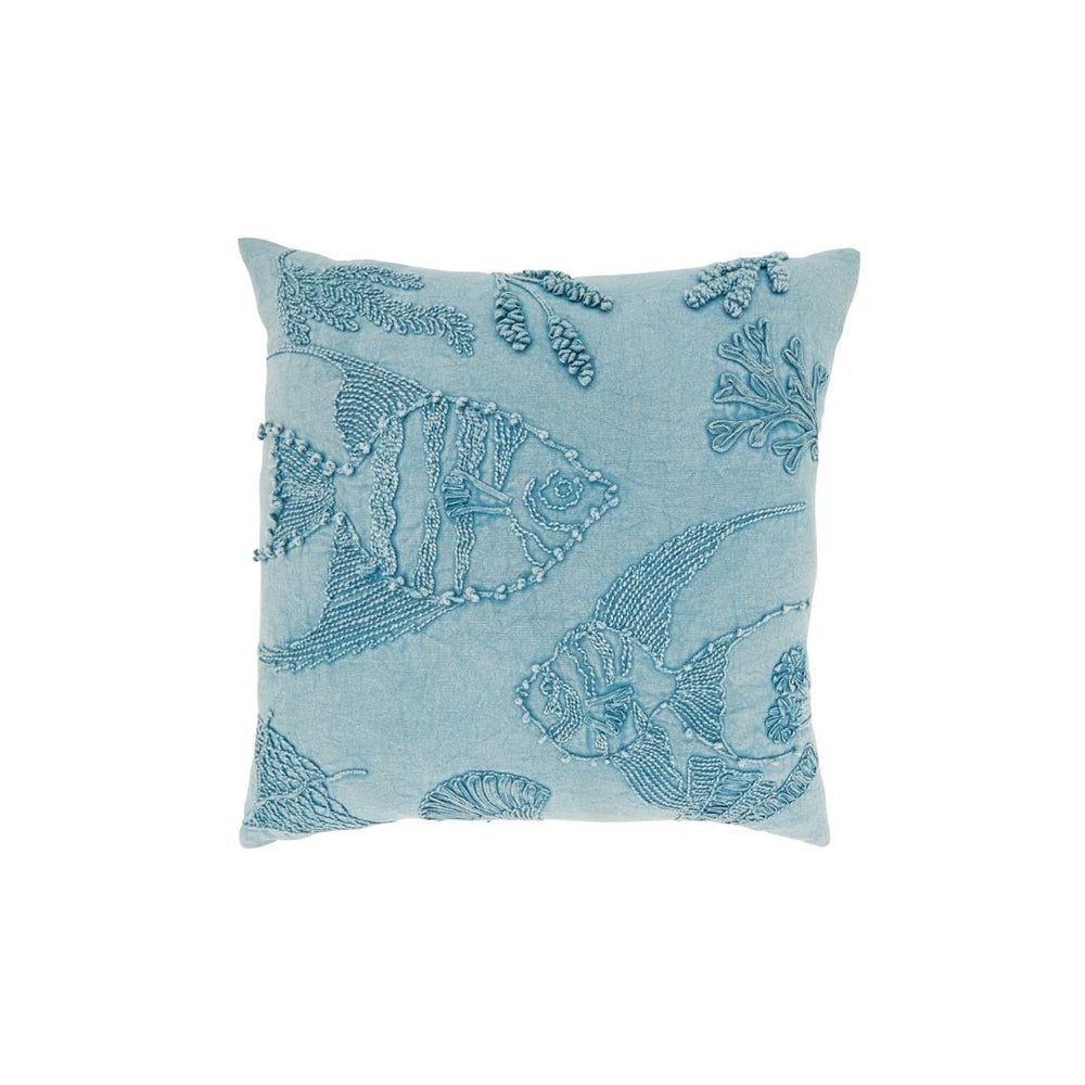 Cojin Pez Blue 20 pulg