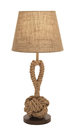 Lámpara de Mesa con Nudo de Cuerda Jute