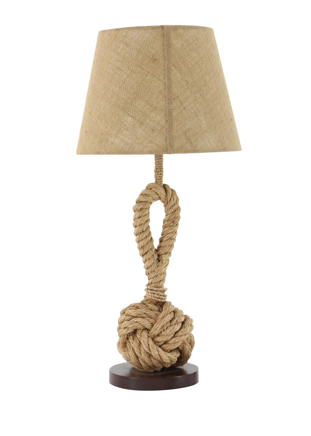 Lámpara de Mesa con Nudo de Cuerda Jute