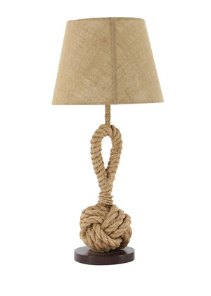 Lámpara de Mesa con Nudo de Cuerda Jute