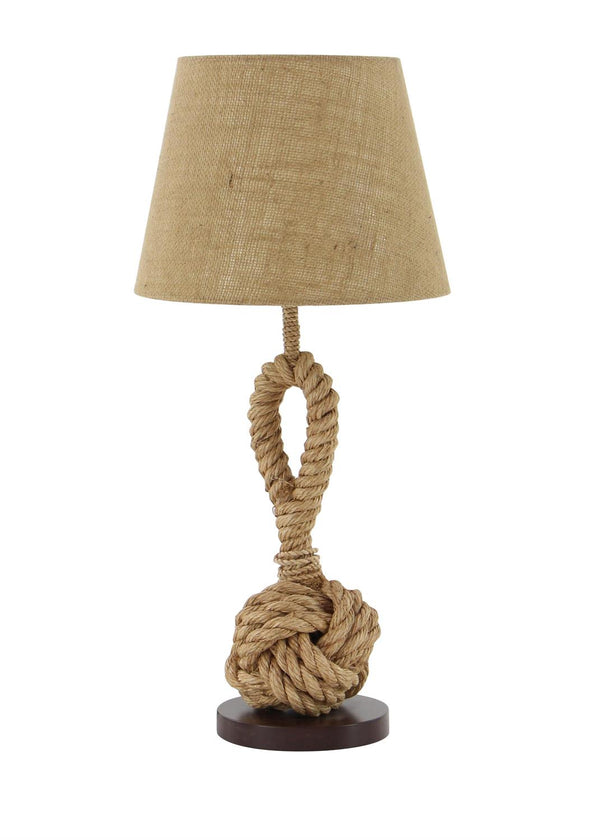 Lámpara de Mesa con Nudo de Cuerda Jute