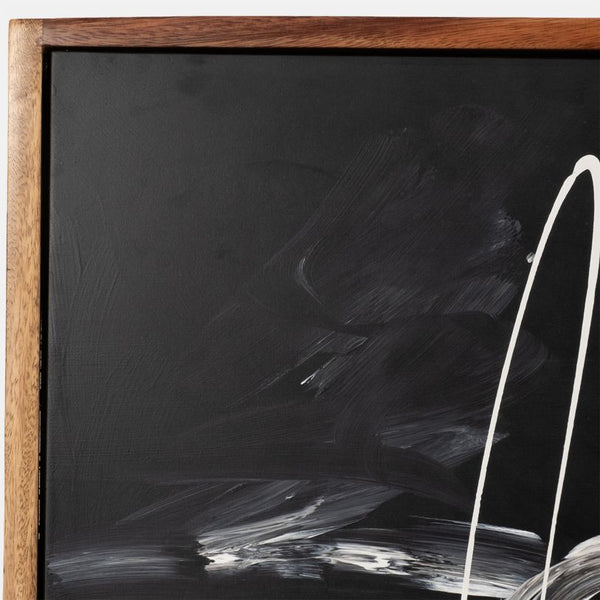 Obra Contemporánea Pintada a Mano negro