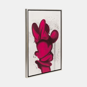 Mouse pintado a mano, rosa
