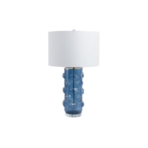 Lámpara de mesa Glass Bubbles azul de vidrio – 29"