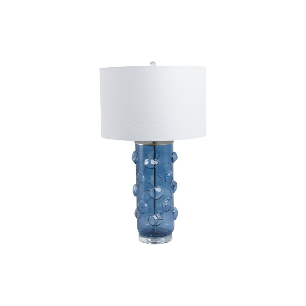 Lámpara de mesa Glass Bubbles azul de vidrio – 29"