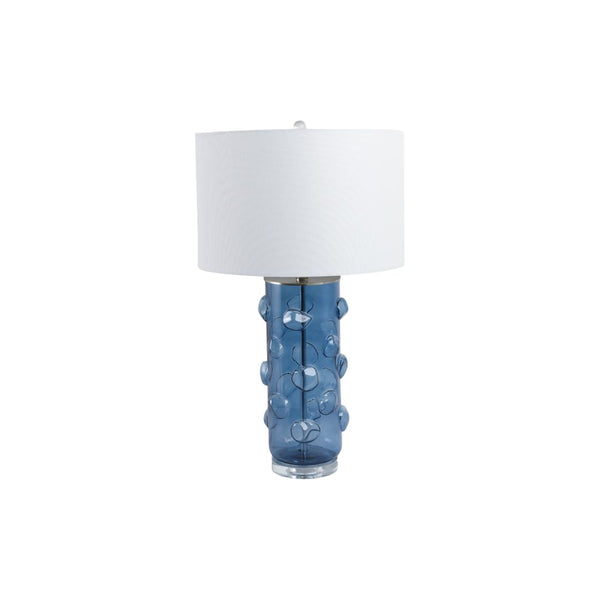 Lámpara de mesa Glass Bubbles azul de vidrio – 29"