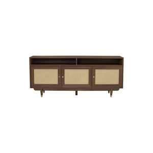 Sideboard Royston 1.8M en roble malayo y ratán natural