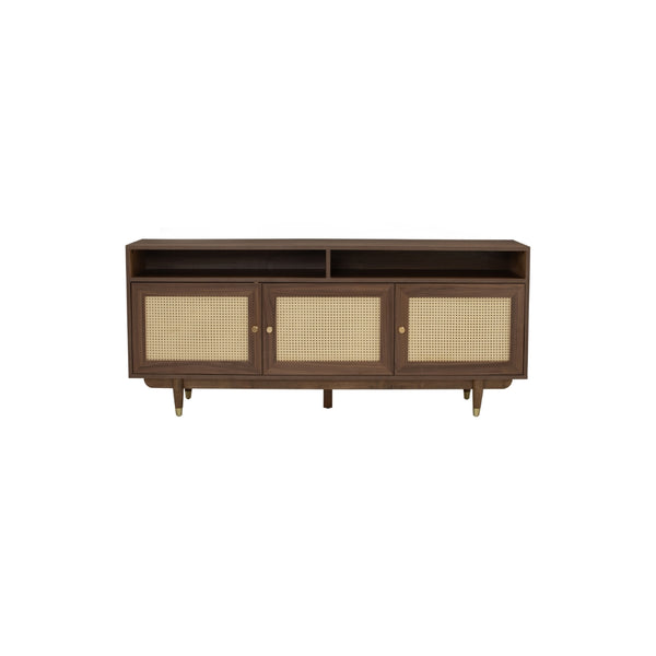 Sideboard Royston 1.8M en roble malayo y ratán natural