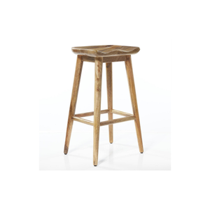 Taburete de Bar de Madera con Reposapiés