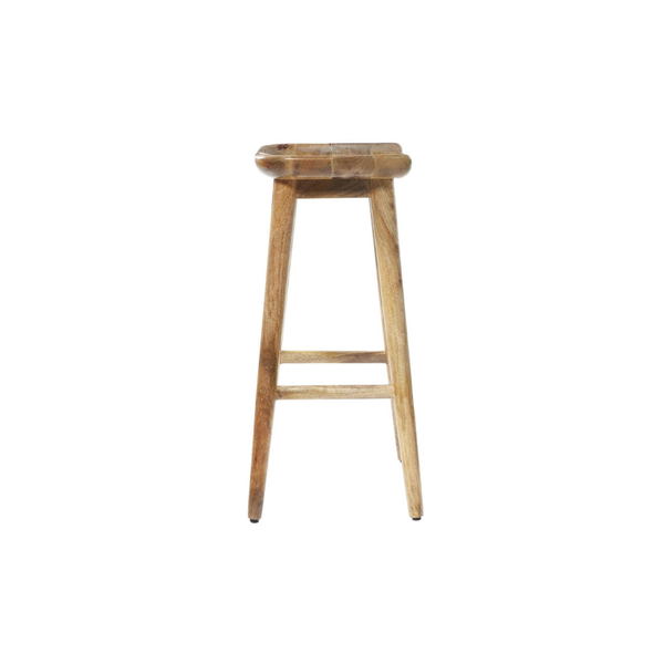 Taburete de Bar de Madera con Reposapiés
