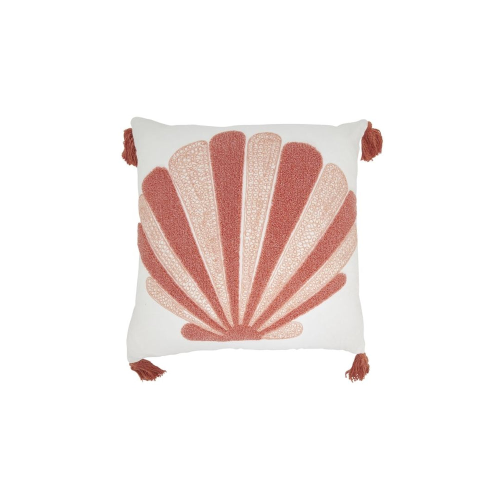 Cojin Bordado Coral