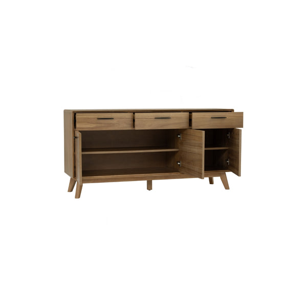 Credenza Toronto 1.6M en walnut Tennessee y acacia