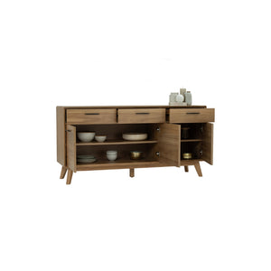 Credenza Toronto 1.6M en walnut Tennessee y acacia