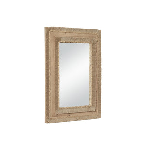 Espejo mural de madera marrón Natural Grain 26″ × 36″