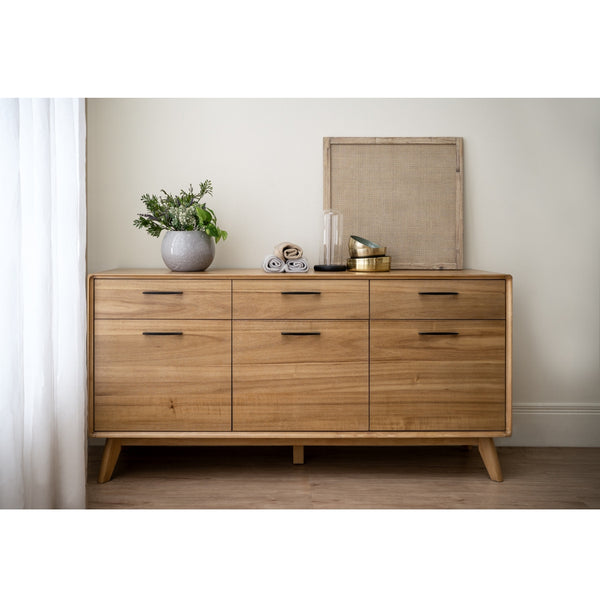 Credenza Toronto 1.6M en walnut Tennessee y acacia