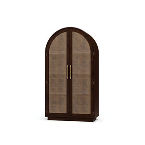 Armario Vannes con puerta de ratán