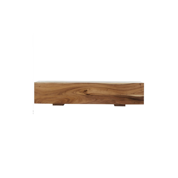 Banco de Madera Maciza con Base Elevada