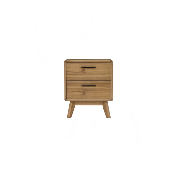 Mesa de noche Toronto con 2 gavetas en walnut Tennessee