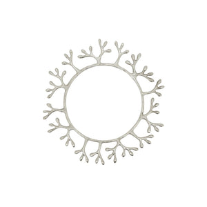 Berries Frame Charger(Plato)Silver