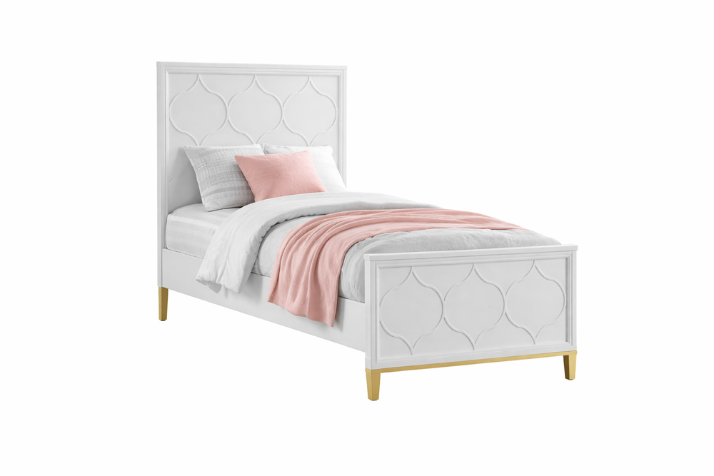 Cama Twin con cabecero y pie de cama Emma