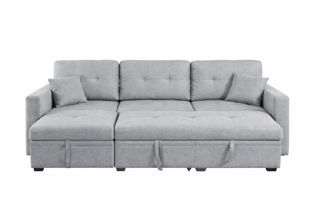 Sofá cama convertible gris