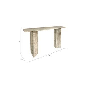 Mesa Consola Canapé Travertine