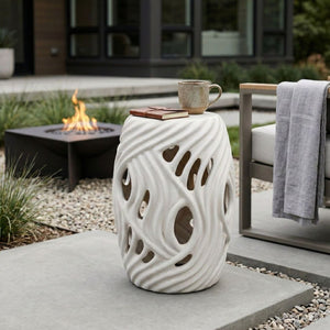Stool Alytus Blanco