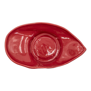 Cuenco rojo Varena de 16 x 5 pulgadas